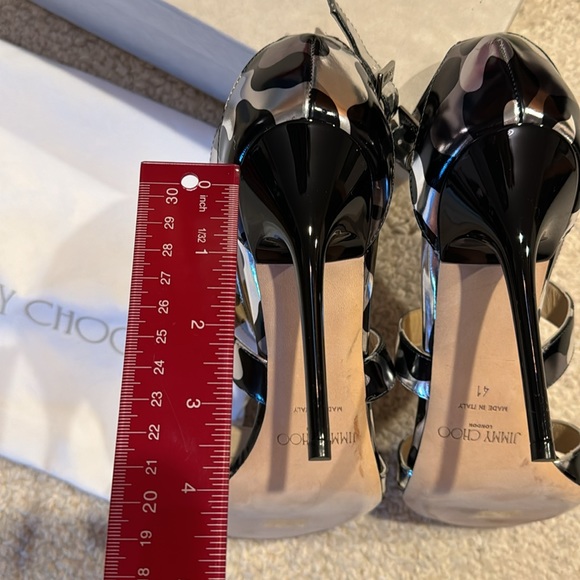 Jimmy Choo Lottie Camo Heels in Steel Mix - NIB, dust bag included. - Picture 4 of 7